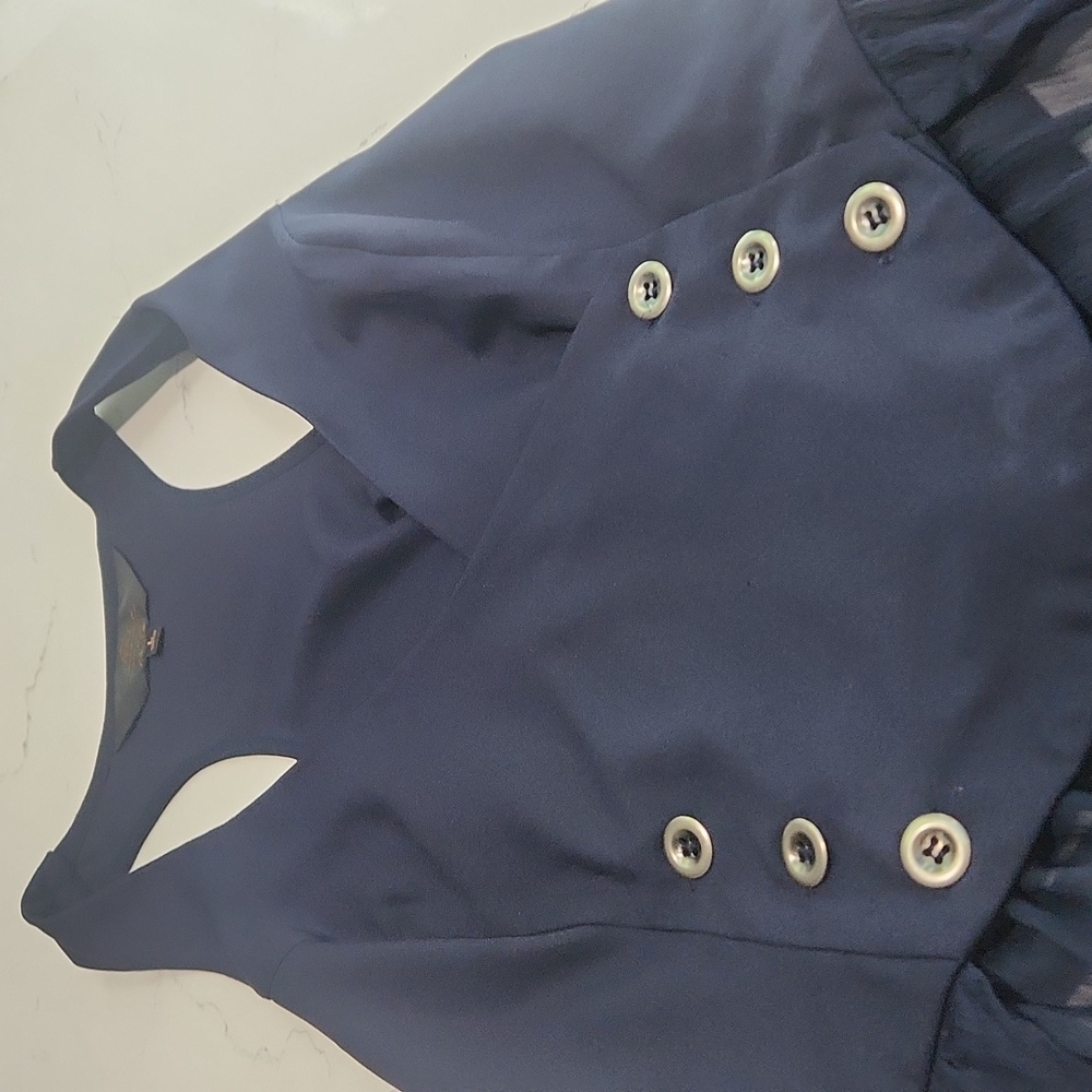 Alice In Wonderland Ruffled Top - Picture 2 of 6